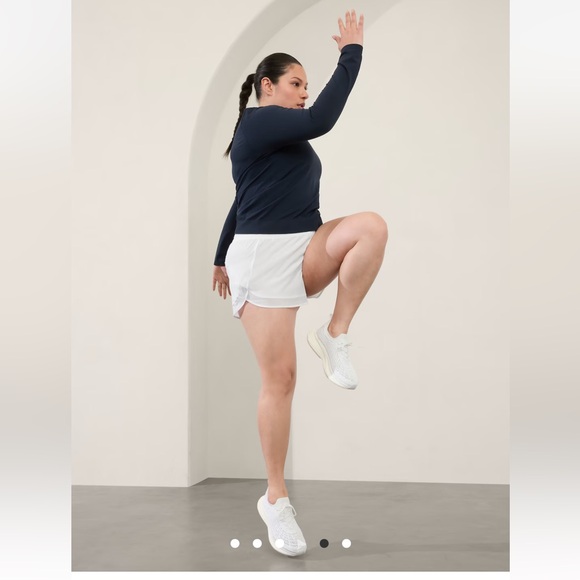 Athleta MESH RACER RUN MID RISE 4 SHORT - Picture 4 of 9